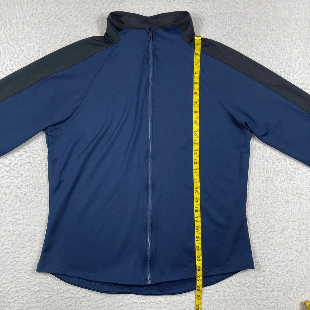 Under Armour Track Jacket Womens‎ XL Navy Blue ColdGear Storm Full Zip Athletic